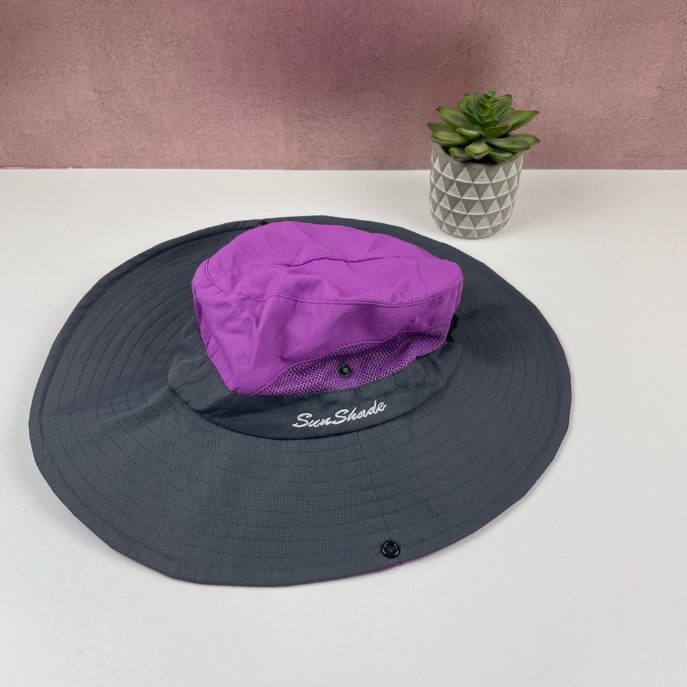 Sun Shade Purple Gray Hat Outdoor Casual Women